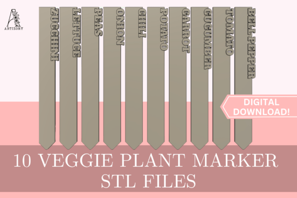 10 Vegetable Garden Markers Vol 1 STL: The Ultimate Guide to Organized Gardening