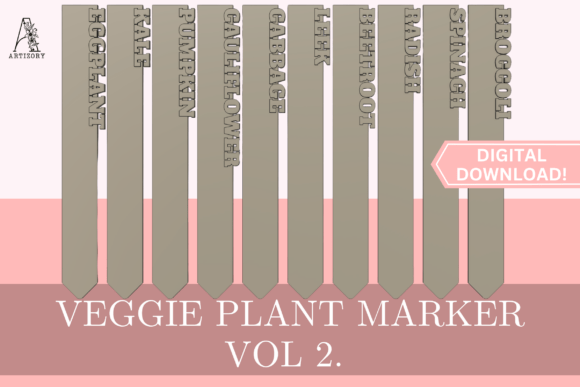 10 Vegetable Garden Markers Vol 2 STL: A Professional Solution for Garden Organization