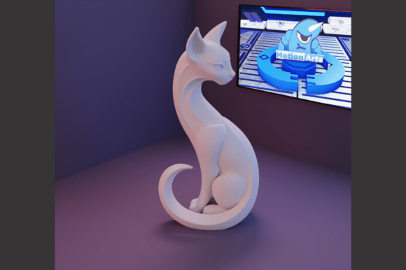 Cat Statue: Elevating Visual Identity with 3D Assets