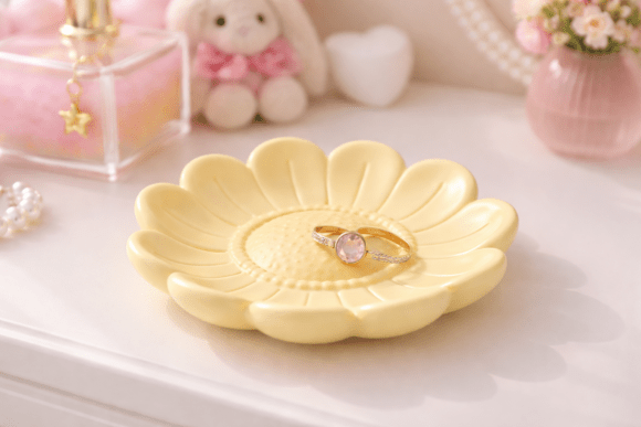 Daisy Jewelry Dish - Flower Trinket STL