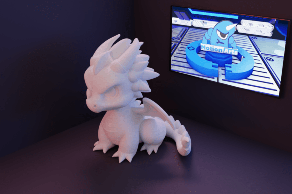 Dragon Cartoon: The Ultimate 3D STL File for Adding Whimsy to Your World