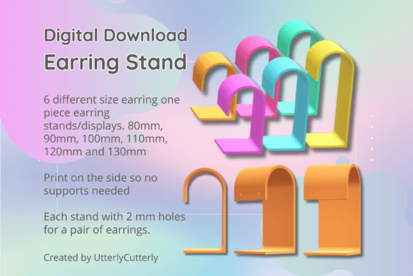 Earring Stand STL Files - 6 Sizes STL Di: A Practical Guide for 3D Printing Enthusiasts