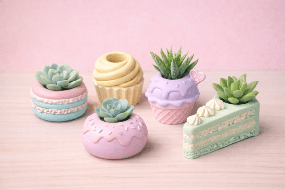 Mini Dessert Planter Set STL Bundle: Strategic Use for Creativity and Branding