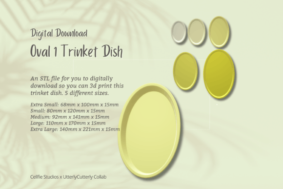 Oval Trinket Dish STL File - Digital Dow: A Practical 3D Printing Resource