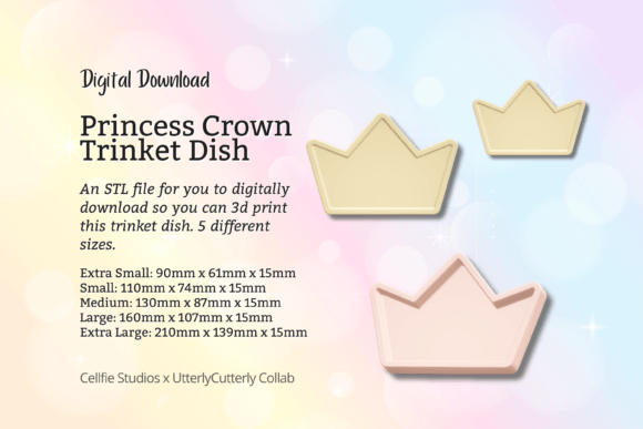 Princess Crown Trinket Dish STL File: A Strategic Asset for Home and Business Workflows