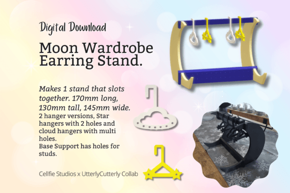Transforming Your Jewelry Display with the Crescent Moon Wardrobe Coat Hanger Earri