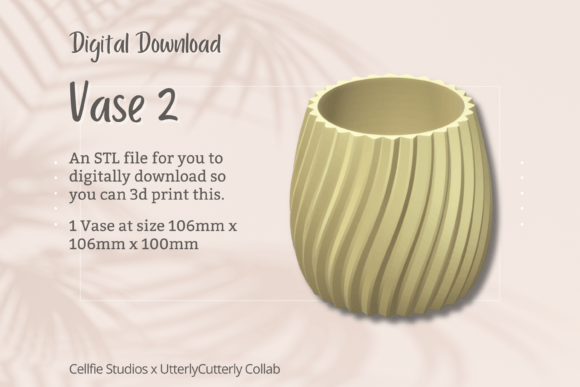 Vase STL File - Digital Download