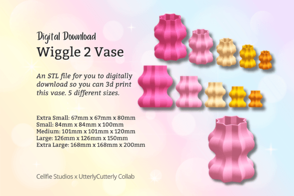 Wiggle Vase 2 STL File - Digital Download: A Comprehensive Guide to Modern 3D Printed Decor
